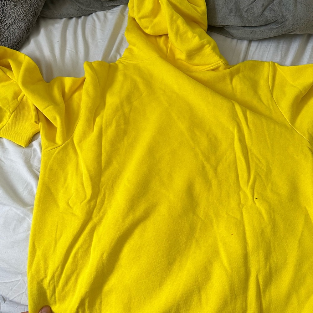 Brand new yellow spider hoodie medium